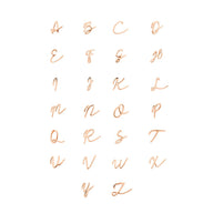 Made Mine Charms - Script Initial Charms (Rose Gold)