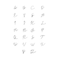 Signature Initial Stud Earring (Silver)