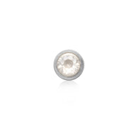 Round Birthstone Pendant (Silver)
