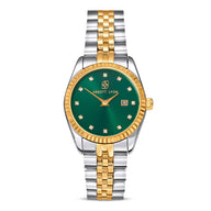 Mini Two Tone Emerald Link Belgravia 30 Watch