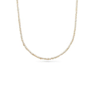 Layering Mini Pearl Beaded Chain Necklace (Gold)