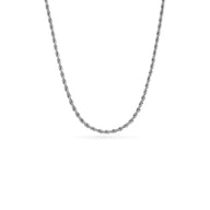 Layering Small Rope Chain Necklace (Silver)