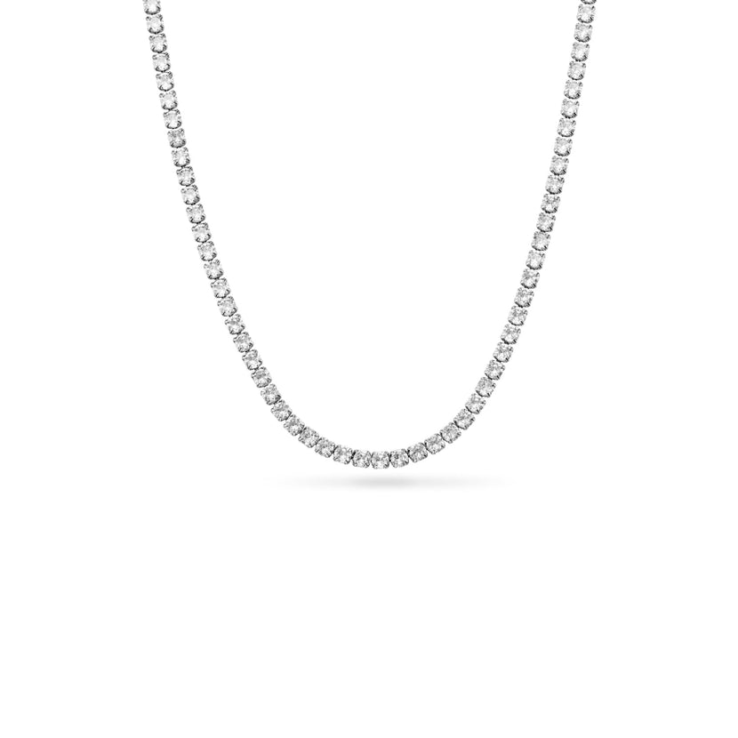 Tennis Necklace (Silver)