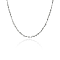 Layering Small Rope Chain Necklace (Silver)