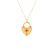 Photo Love Locket Necklace (Gold)