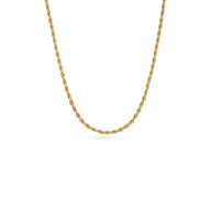 Small Rope Chain Necklace (Gold)
