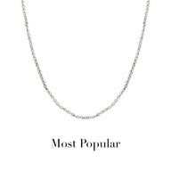 Layering Box Chain Necklace (Silver)