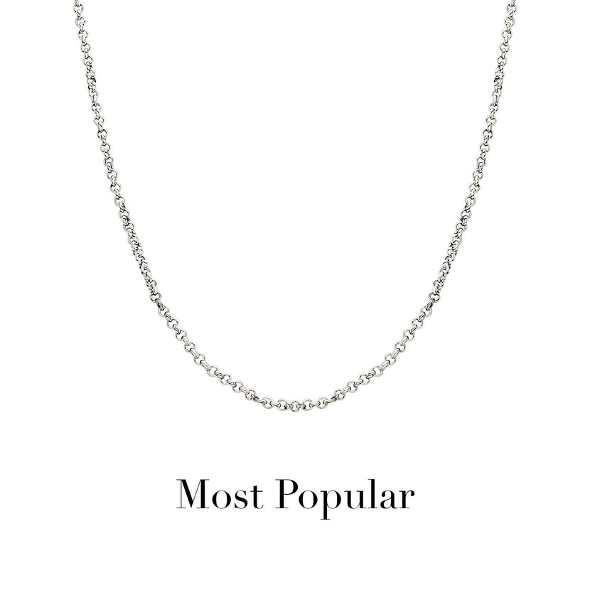 Layering Box Chain Necklace (Silver)