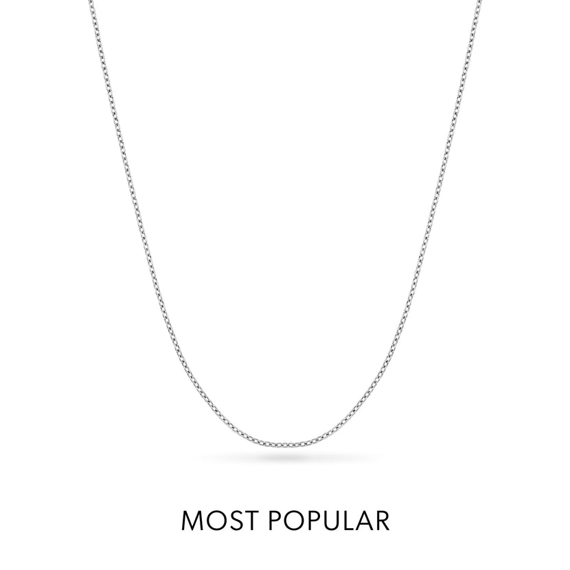 Layering Fine Chain Necklace (Silver)