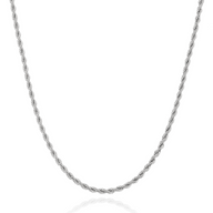 Layering Small Rope Chain Necklace (Silver)
