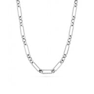 Figaro Chain Necklace (Silver)
