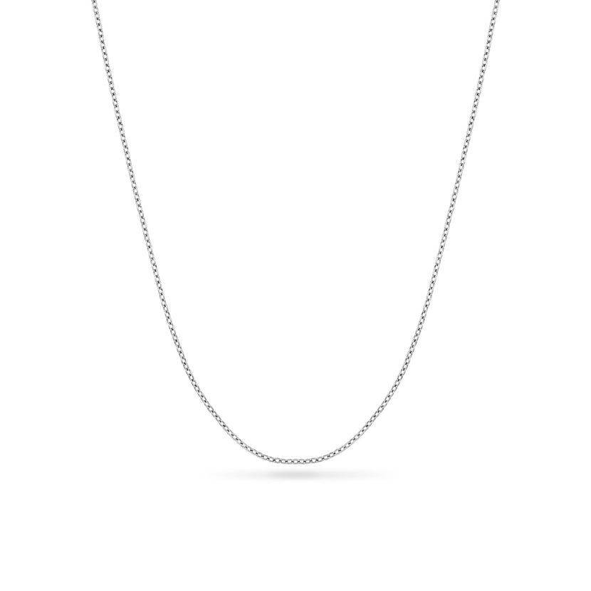 Fine Chain Necklace 18-20 in (Silver)