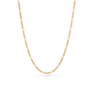 Layering Small Figaro Chain Necklace (Gold)