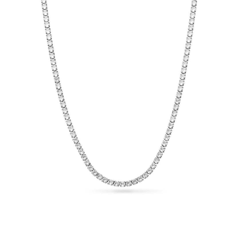 Tennis Necklace (Silver)