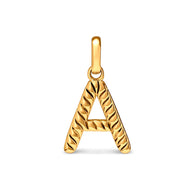 Entwine Initial Pendant (Gold)