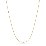 Layering Sphere Chain Necklace (Gold)