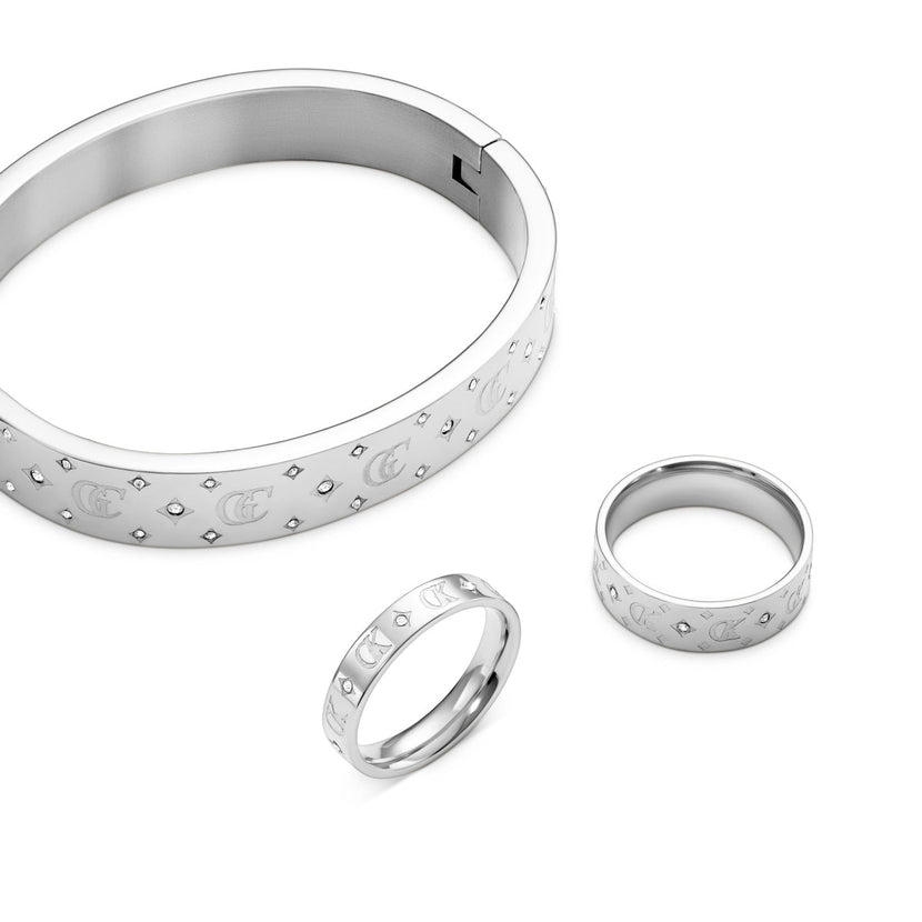 Own Way Statement Monogram Ring (Silver)