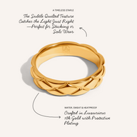 Quilted Ring (Gold)