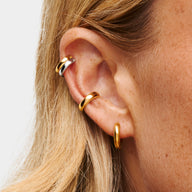 Spotlight Two Tone Ear Cuff Stack (Gold/Silver)