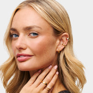 Spotlight Two Tone Ear Cuff Stack (Gold/Silver)