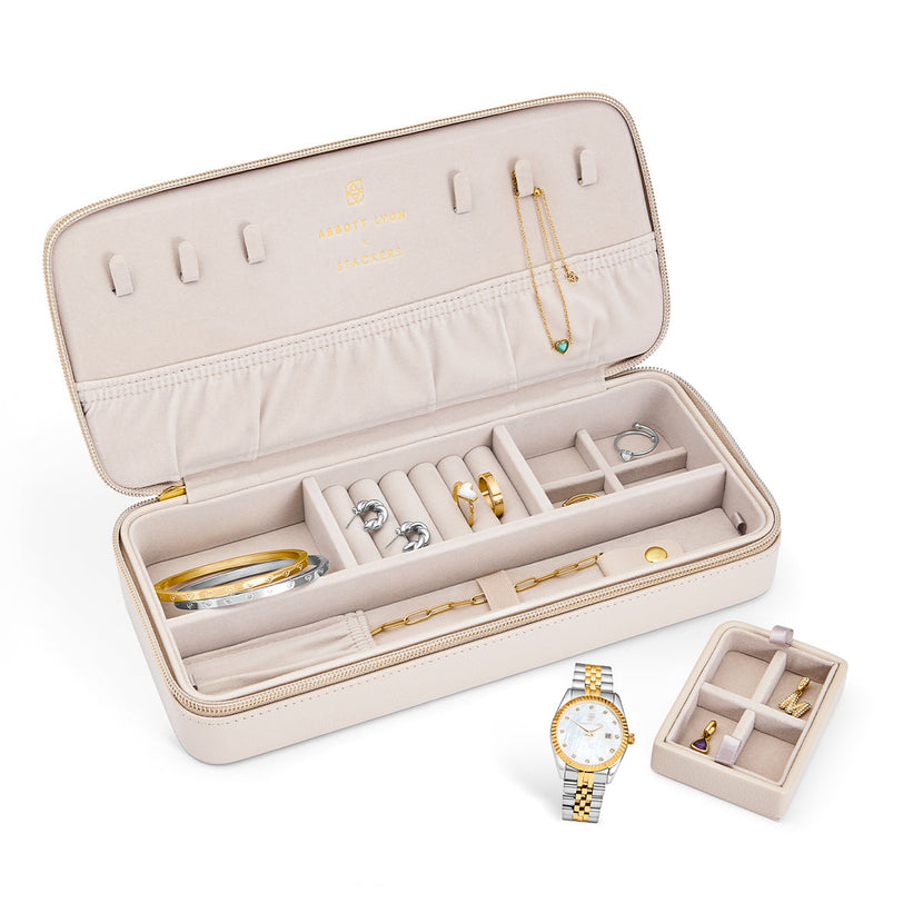 Stackers x Abbott Lyon Oatmeal Sleek Jewellery Box