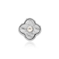 Molten Clover Charms (Silver) - Birthstones