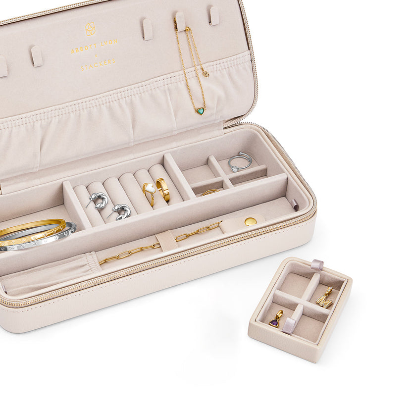 Stackers x Abbott Lyon Oatmeal Sleek Jewellery Box