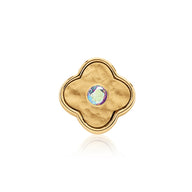 Molten Clover Charms (Gold) - Birthstones