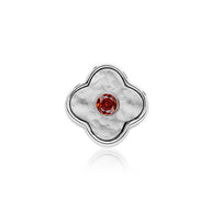 Molten Clover Charms (Silver) - Birthstones