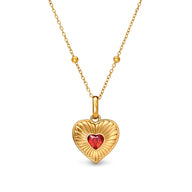 Entwine Custom Heart Necklace (Gold)