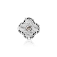 Molten Clover Charms (Silver) - Birthstones