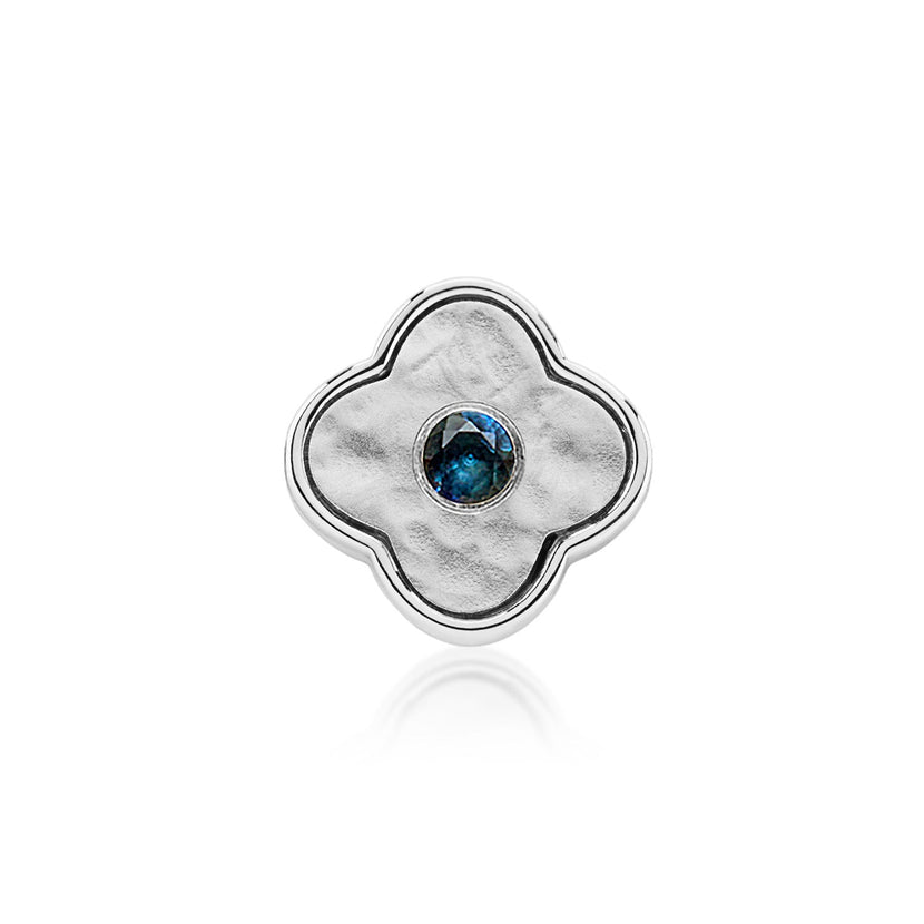 Molten Clover Charms (Silver) - Birthstones