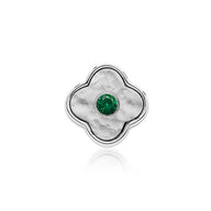 Molten Clover Charms (Silver) - Birthstones