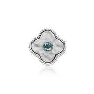 Molten Clover Charms (Silver) - Birthstones