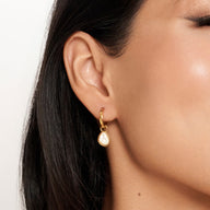 Organic Moonstone Ring & Earring Bundle (Gold)