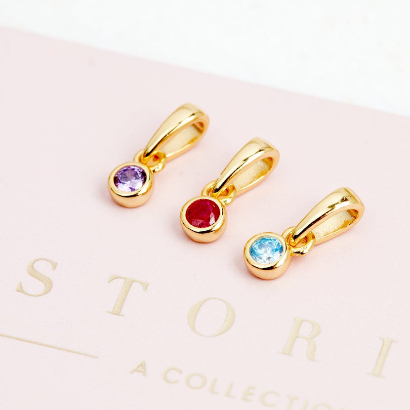 Stacey's Stories Birthstone Pendant (Gold)