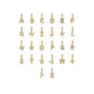 Bubble Initial Pendant (Gold)