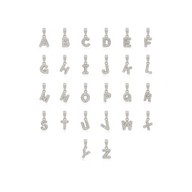 Bubble Initial Pendant (Silver)