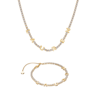 Custom Tennis Name Set (Gold)