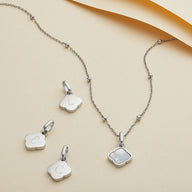 Pearl Clover Pendant (Silver)