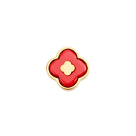 Red Clover Charms (Gold) - Clover