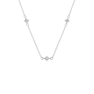 Fingerprint Written In The Stars Tag Necklace (Silver)