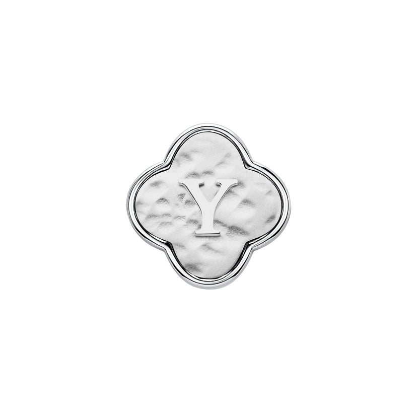 Molten Clover Charms (Silver) - Initials