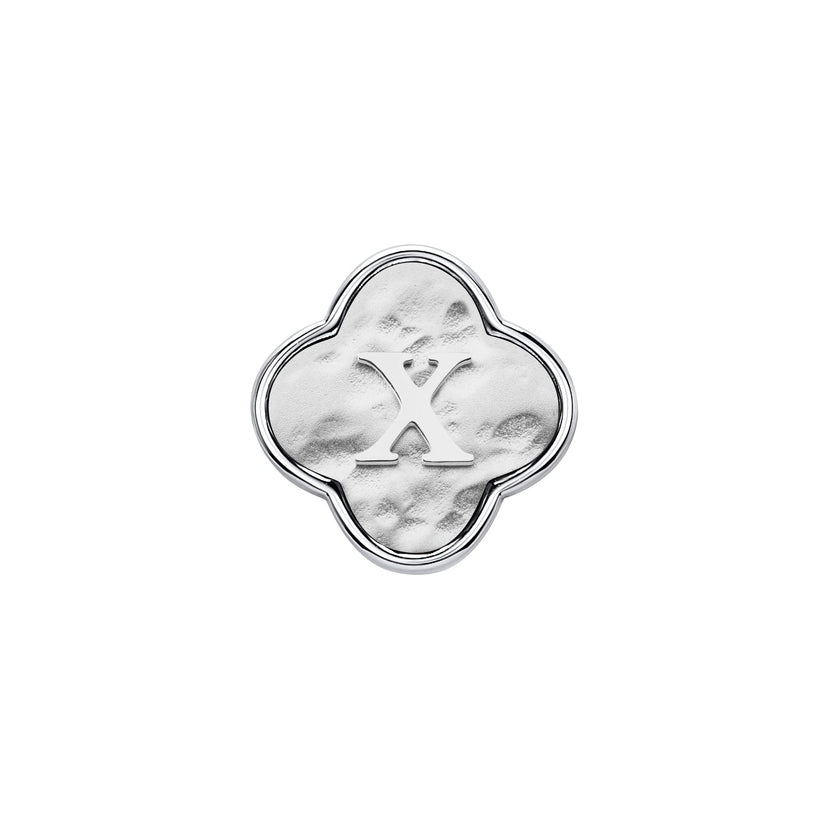 Molten Clover Charms (Silver) - Initials