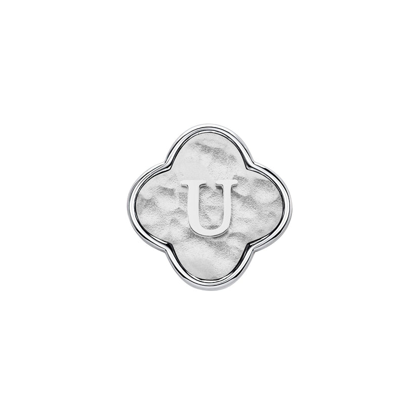 Molten Clover Charms (Silver) - Initials