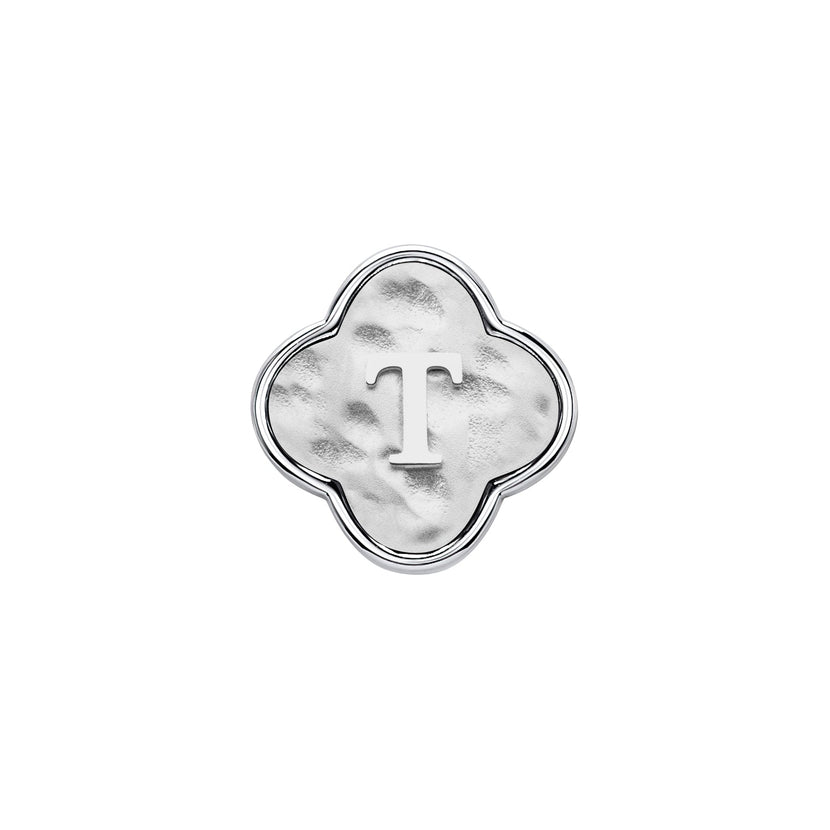 Molten Clover Charms (Silver) - Initials