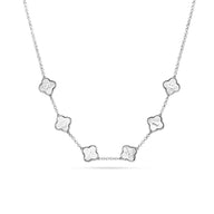 DP Copy of Clover Custom Name Necklace (Silver)