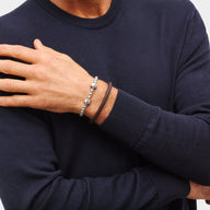 Men's Engravable Bracelet Charm (Silver)