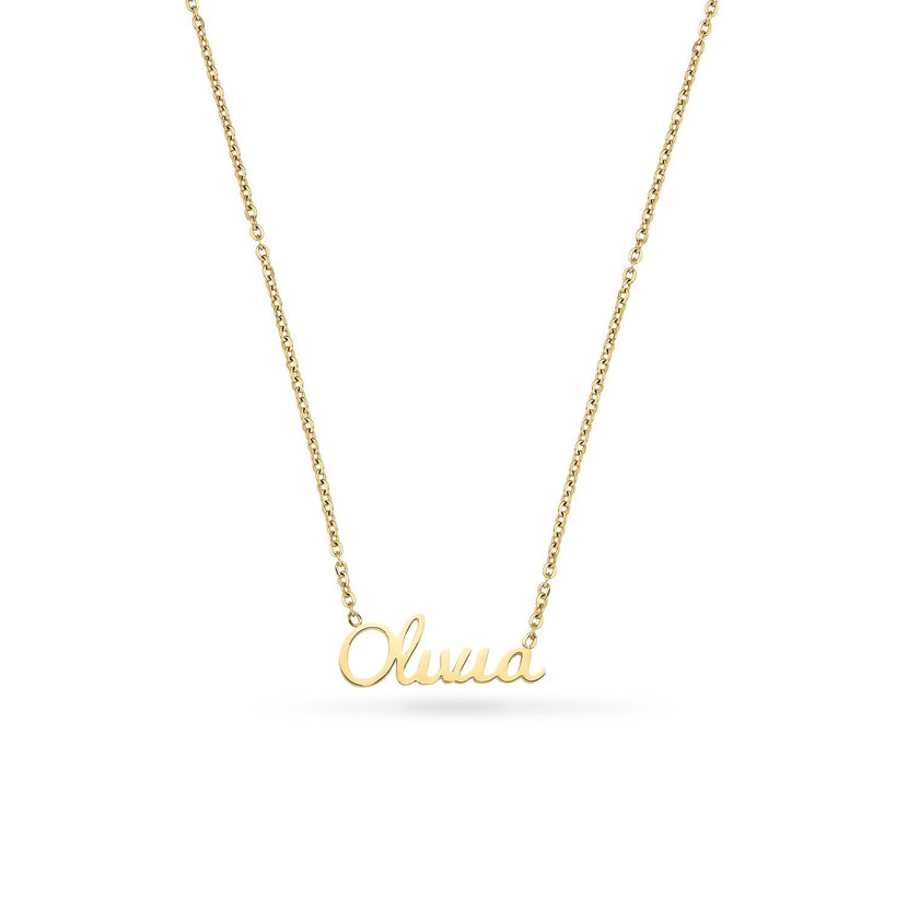 Cursive Name Necklace (Gold)