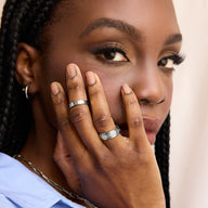 TEST - Custom Stamped Name Ring (Silver) - TEST